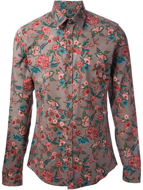 gucci floral shirt mens